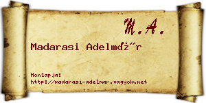 Madarasi Adelmár névjegykártya